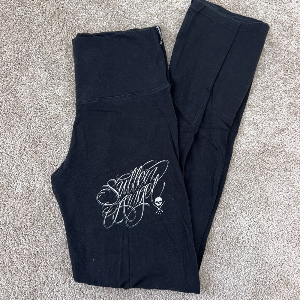 Sullen angels yoga flare pants
